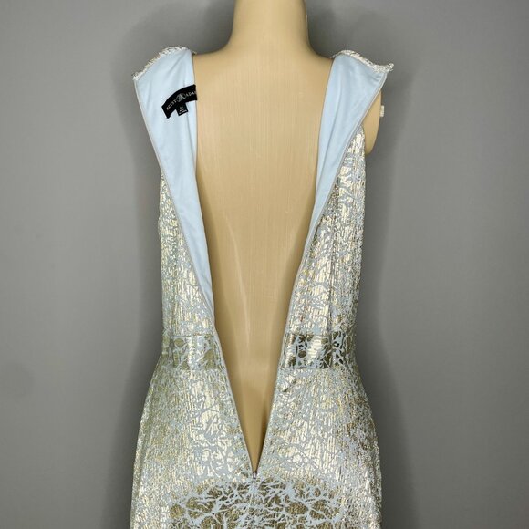 Betsy & Adam Jacquard Floral Evening Dress NWT Sz 14 - Picture 10 of 11